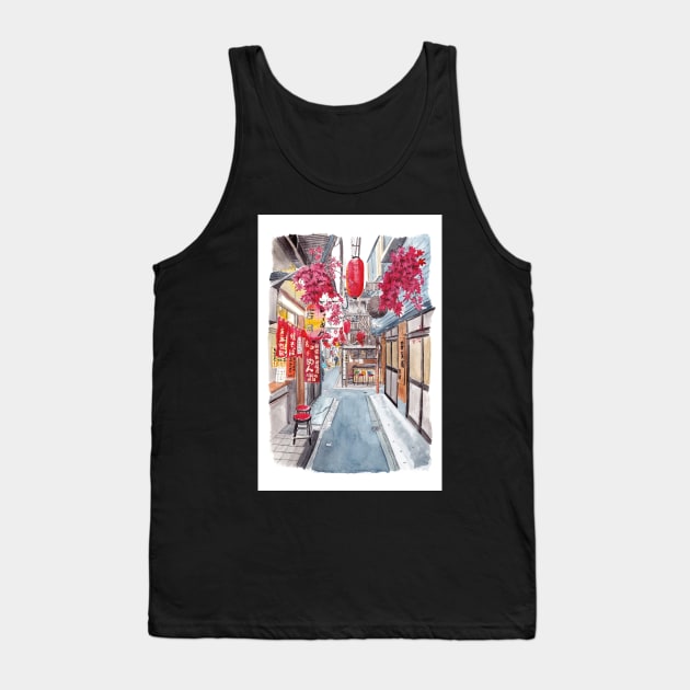 Shinjuku Alley, Tokyo Japan Tank Top by NorrskenArt